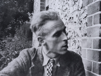 John Piper at Fawley Bottom Farmhouse, c.1935