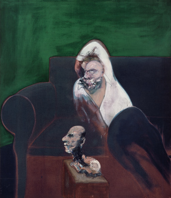 Reclining Man with Sculpture, 1960-61
