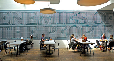 Enemies of the People, Text Installation, Chapter Arts Galle...