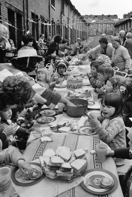The Queen's Silver Jubilee street party, Byker, 1977