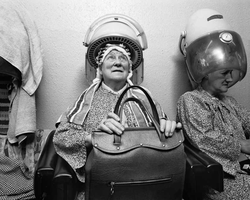 Pam's Hairdressers, Frances Sanderson, Byker, 1981 by Sirkka-Liisa Konttinen © Sirkka-Liisa Konttinen. All Rights Reserved, DACS/Artimage 2018 Pam's Hairdressers, Frances Sanderson, Byker, 1981