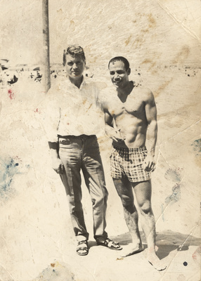 Francis Bacon and Ahmed Yacoubi, Tangier, c.1957