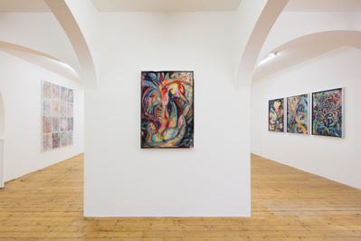 Installation view of 'Lady of the Wild Things: works from 19...