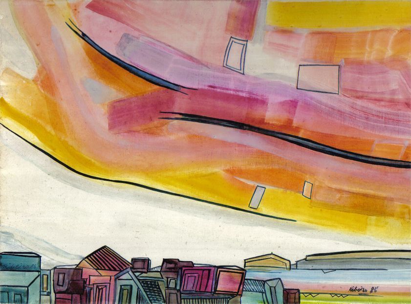 Untitled (Compositional Landscape), 1986 by Lancelot Ribeiro © The Estate of Lancelot Ribeiro. All rights reserved. DACS/Artimage 2018 Untitled (Compositional Landscape), 1986
