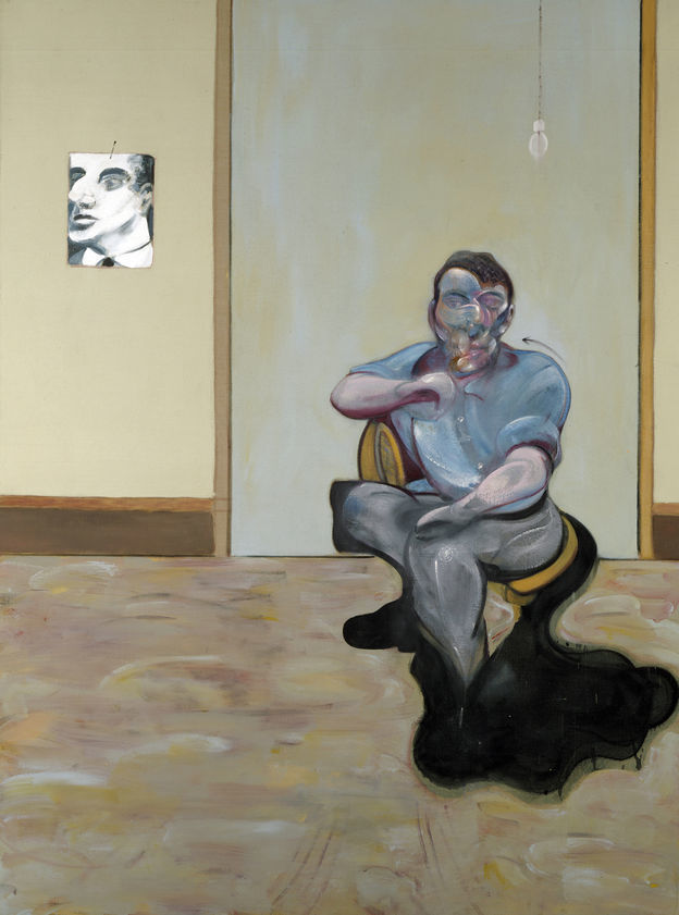 Three Portraits. Posthumous Portrait of George Dyer, Self-Portrait, Portrait of Lucian Freud, 1973 (right panel) by Francis Bacon © The Estate of Francis Bacon. All rights reserved, DACS/Artimage 2018. Photo: Prudence Cuming Associates Ltd Three Portraits. Posthumous Portrait of George Dyer, Self-Portrait, Portrait of Lucian Freud, 1973 (right panel)