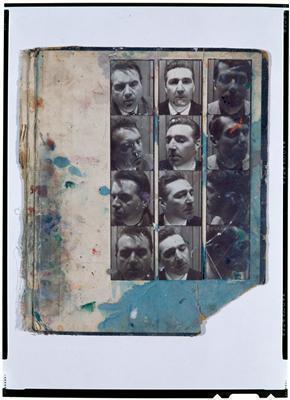 Photo-booth portraits of Francis Bacon, George Dyer and Davi...