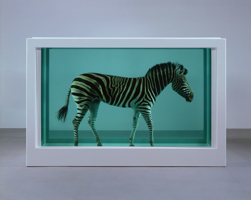 The Incredible Journey, 2008 (side-view) by Damien Hirst © Damien Hirst and Science Ltd. All rights reserved, DACS/Artimage 2018. Photo: Prudence Cuming Associates Ltd The Incredible Journey, 2008 (side-view)