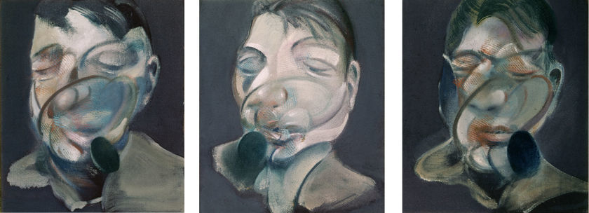 Three Studies for a Self-Portrait, 1974 by Francis Bacon © The Estate of Francis Bacon. All rights reserved, DACS/Artimage 2018. Photo: Prudence Cuming Associates Ltd Three Studies for a Self-Portrait, 1974