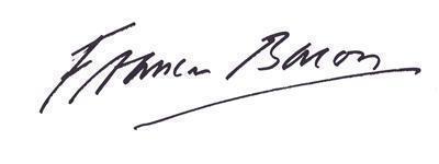 Francis Bacon signature