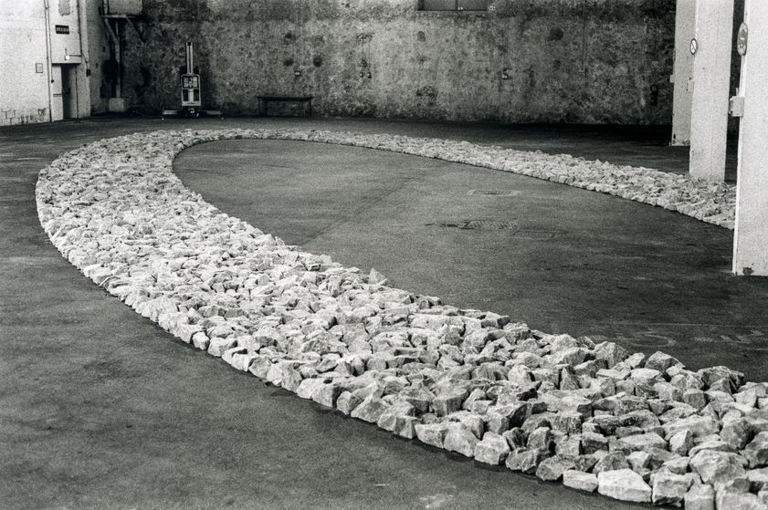 Antibes Ellipse, 1999 by Richard Long © Richard Long. All Rights Reserved, DACS/Artimage 2018. Photo: Richard Long Antibes Ellipse, 1999