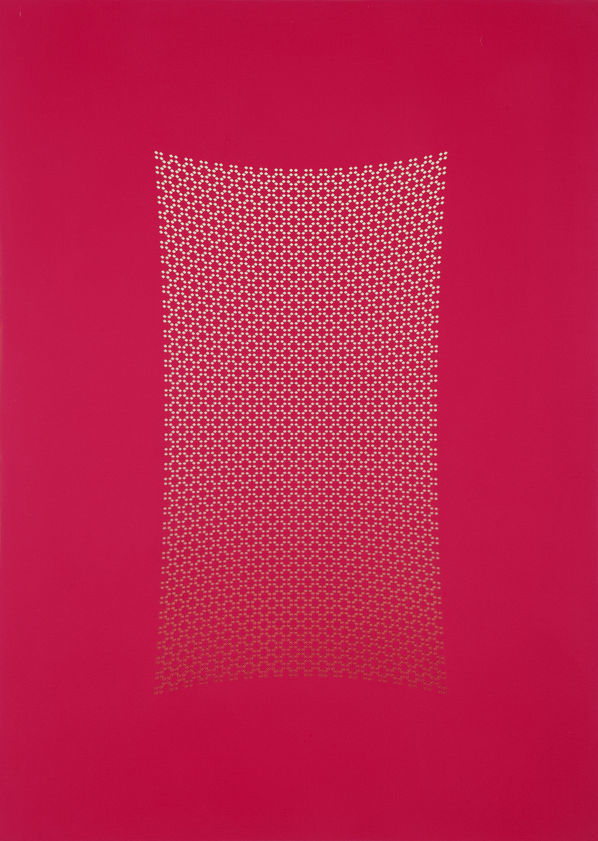 Per Tutte Le Madri Red & White 2008 by Tess Jaray © Tess Jaray. All Rights Reserved, DACS/Artimage 2018. Photo: Sam Roberts Per Tutte Le Madri Red & White 2008