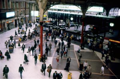 Victoria Station, London, 1985