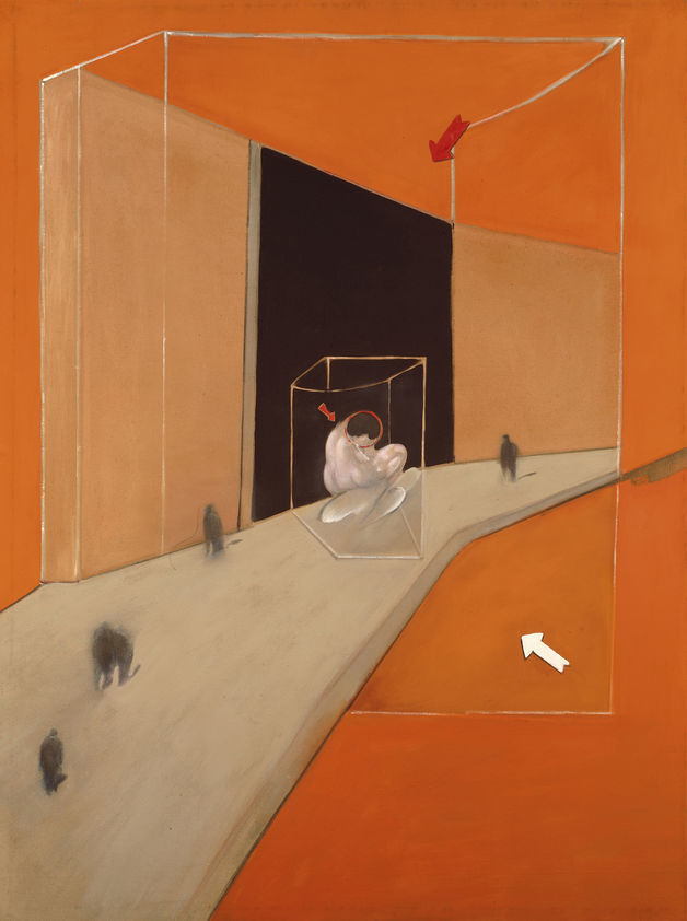 Statue and Figures in a Street, 1983 by Francis Bacon © The Estate of Francis Bacon. All rights reserved, DACS/Artimage 2018. Photo: Prudence Cuming Associates Ltd Statue and Figures in a Street, 1983