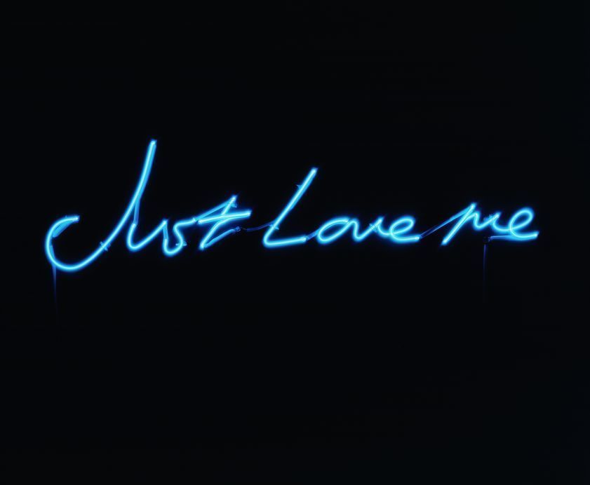 Just Love me, 2001 by Tracey Emin © Tracey Emin. All rights reserved, DACS/Artimage 2018. Image courtesy White Cube Just Love me, 2001