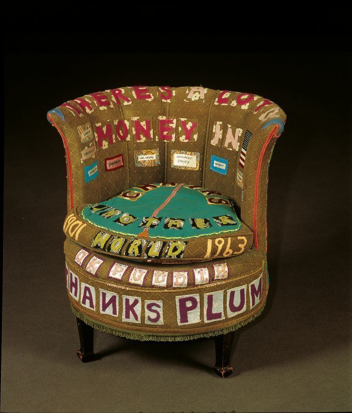 There's a lot of money in chairs, 1994 by Tracey Emin © Tracey Emin. All rights reserved, DACS/Artimage 2018. Image courtesy White Cube There's a lot of money in chairs, 1994