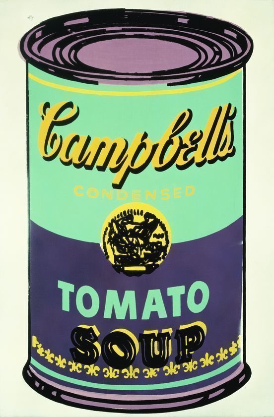 Colored Campbell's Soup Can, 1965 by Andy Warhol © The Andy Warhol Foundation for the Visual Arts, Inc. / DACS/Artimage 2018 Colored Campbell's Soup Can, 1965