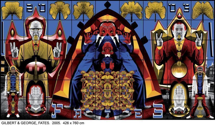 FATES, 2005 by Gilbert and George © Gilbert & George. All Rights Reserved, DACS/Artimage 2018. Photo: Gilbert and George Studio FATES, 2005