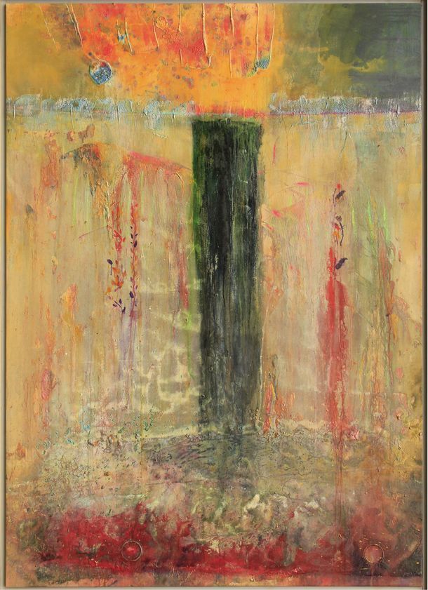 Midwinterstump, 2011 by Frank Bowling © Frank Bowling. All Rights Reserved, DACS/Artimage 2018 Midwinterstump, 2011