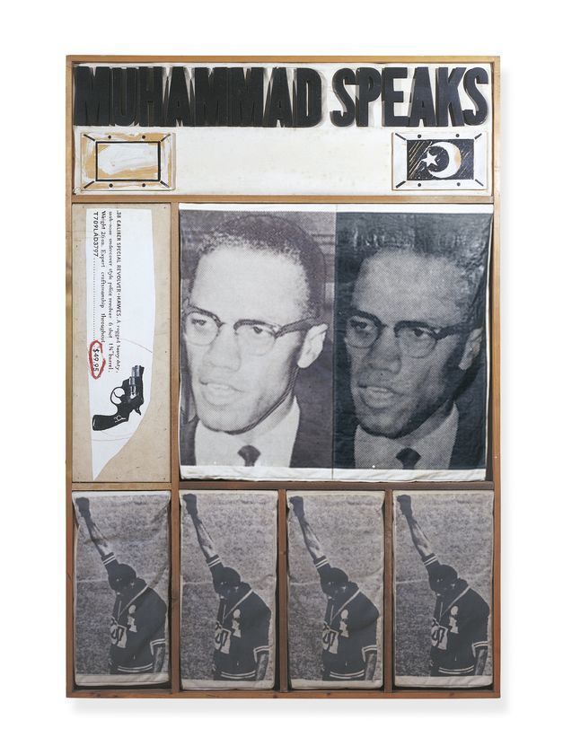Page 18: Muhammad Speaks, 1969 by Joe Tilson © Joe Tilson. All Rights Reserved, DACS/Artimage 2018. Image: © Waddington Custot. Photo: Prudence Cuming Associates Ltd Page 18: Muhammad Speaks, 1969