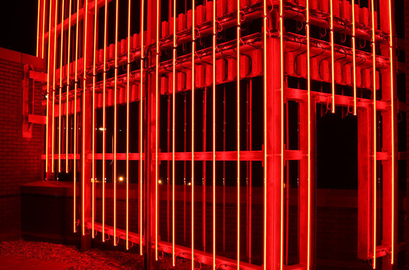 Light Curtain, 2009 by Vong Phaophanit and Claire Oboussier © Vong Phaophanit and Claire Oboussier. All Rights Reserved, DACS/Artimage 2018. Photo: Phaophanit and Oboussier Studio Light Curtain, 2009